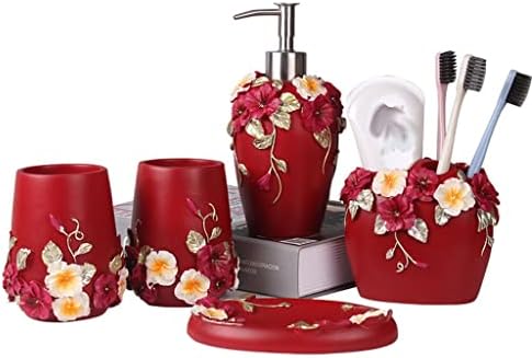 Houkai Housewarming Presente Bathroom Supplies Set Wash Cup Cupo escovando dentes Gargare Cup Wedding