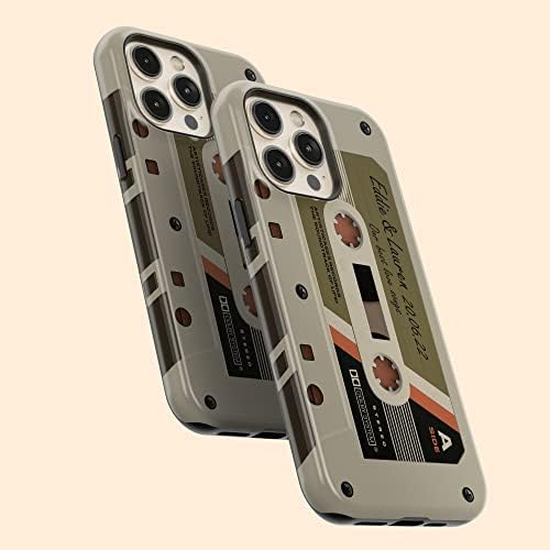 Artisticases Case de fita de cassete retro personalizada, mixtape de áudio personalizada, projetada para iPhone