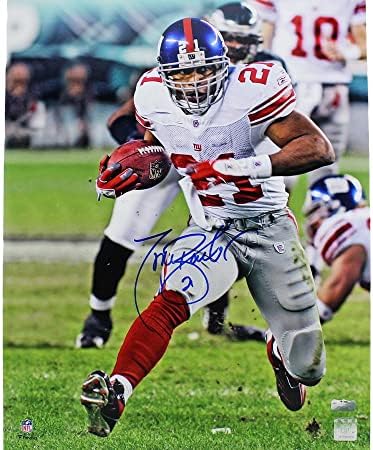 Tiki Barber assinou o New York Giants sem moldura 16 × 20 foto da NFL - fotos autografadas da NFL