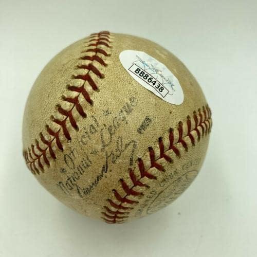 Willie Mays jogando dias assinados em 1958 Liga Nacional Usou Baseball JSA COA - MLB Autographed Game