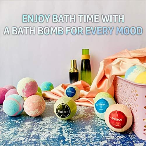 Conjunto de presentes de bombas de banho de aromaterapia.24 Conjuntos de presentes de banho embrulhados