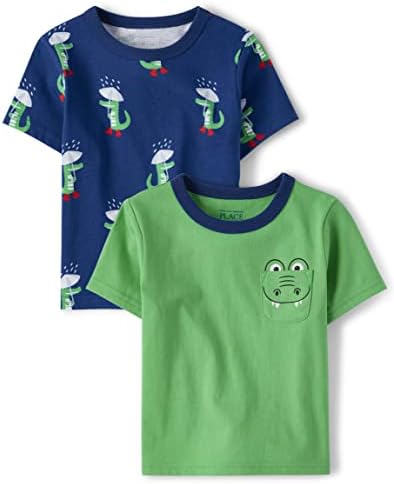 The Children's Place Baby Toddler Boys Manuve Crew Crew Pack 2 pacote