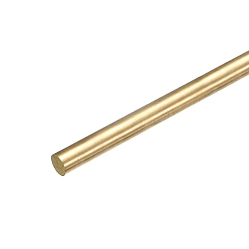 Meccanixity Brass redondo hastes, estoque de barra de torno de haste redonda sólida de bronze de