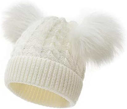 Chapéu de chapéu para criança chapéu de inverno crianças pom maconha garotas linadas bonés de bebê chapéus