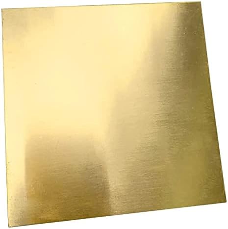 Placa Brass Folha de cobre Folha de lençol de latão Comprimento e tamanho de largura 4x8 polegadas