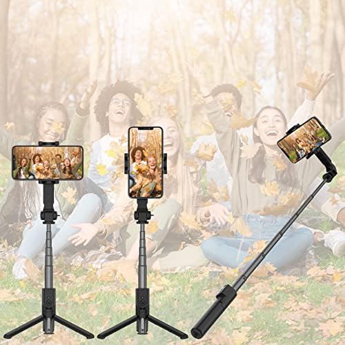 Ulclayrus Selfie Stick | Suporte de tripé extensível com remoto Bluetooth para iPhone Android Phone | Lightweight