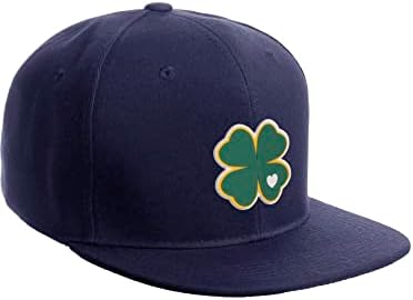 Daxton Classic Snapback St.Patrick Dia 3d Lucky Clover Flat Bill Visor Hat