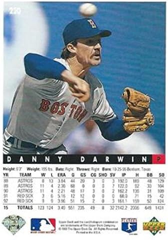 1993 Deck superior nº 220 Danny Darwin NM-MT Red Sox