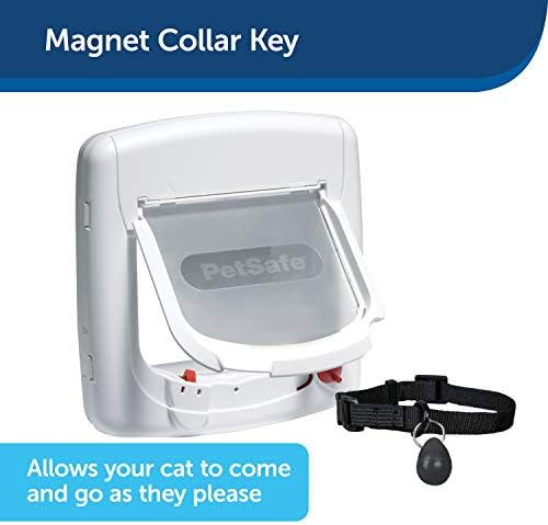 PetSafe, retalho de gato magnético Deluxe, entrada seletiva, bloqueio de 4 vias - Staywell