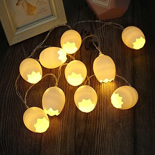 Luzes de Natal Led String Ressurrectival Festival Lâmpada Jóias de lâmpada 3D Festival de ressurreição de ovo