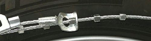 Tirechain.com Compatível com Hyundai Accent Blue 2010 P175/70R14 Cadeias de pneus de cabo
