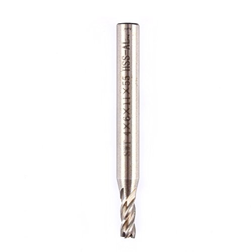 Cutter de 4 flautas, broca de torção de 4 mm a 12 mm HSS CNC SHANK STELTH 4 FLUTE END MILHO CORTURA