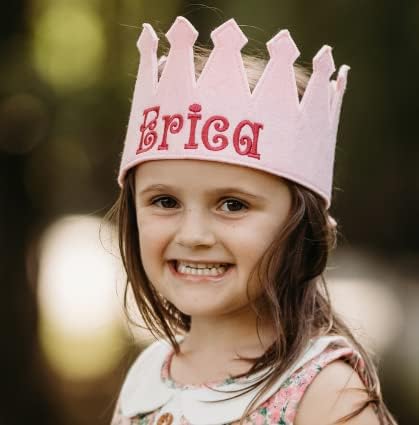 Melondipity Birthday Crown Hat - Felt Birthday Crown for Boys & Girls - Chapéus de aniversário personalizados