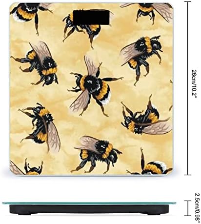Escala de peso de abelhas de mel escala de banheiro digital inteligente para quarto de casa