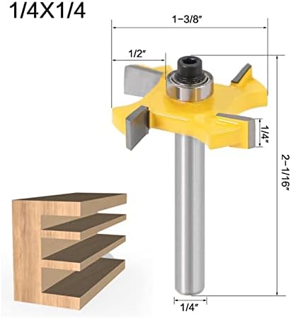 Cuttador de moagem de carboneto cortador de moagem T-slot 1/4 de 6 mm de hastes de hastes de hastes