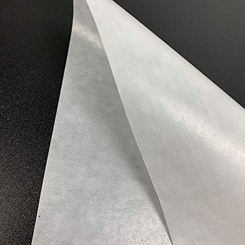 PZRT 200pcs Pesação de papel Folha de papel dupla face lisa não absorvente papel translúcido brilhante 100mm