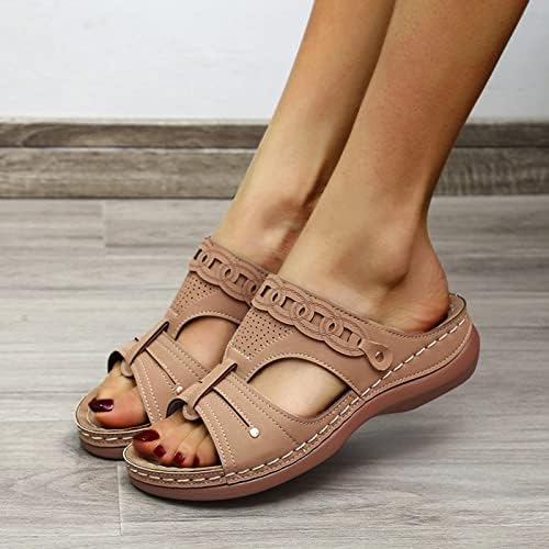 Mulheres chinelas de cunha chinelas sandálias de flop tardar sandálias de conforto feminino
