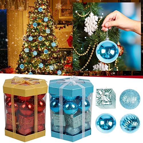 Garland de Natal de Natal 12 ft 12pcs pingente de decoração de bola de natal pingente decoração