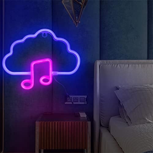 Sinal de neon para decoração de parede, letras de LED decorativas, USB ou de bateria iluminada