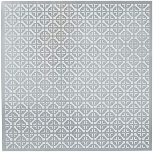 M-D Hobby & Craft 573-50 Folha de metal de cor prata, 12 por 12 polegadas, mosaico