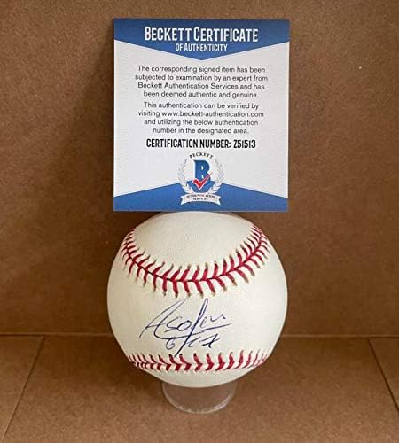 Alay Soler New York Mets/Cuba assinado Auto M.L. Baseball Beckett Z515213