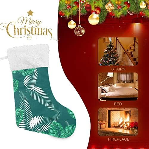Kigai Tropical Palm sai meias de Natal personalizadas grandes meias de Natal de meias de floco de neve