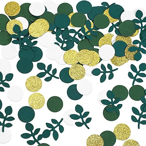 120 peças vegetação chá de bebê confetes decorações de papel mesa confete de casamento de confete