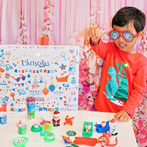 Calendário do advento de Mjarttoria Toys 2022 para crianças meninos garotas, 24pcs Novidade brinquedos
