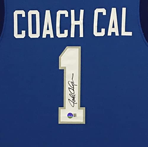 John Calipari Kentucky Wildcats Autograph Autografado assinado Treinador de Jersey Custom Camurça Blue Matted