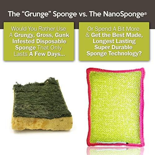 Esponjas de limpeza de esponjas nano. Supersizou a cozinha doméstica e a esponja doméstica de serviço