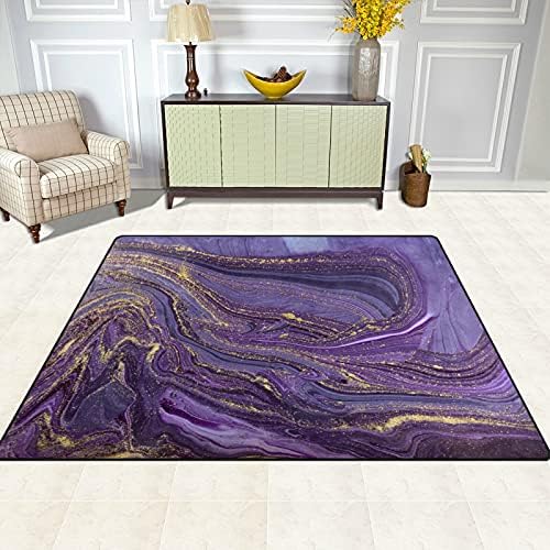 Baxiej Purple veia mármore grande tapetes de área macia de área de berçário tapete de tapete para crianças quarto