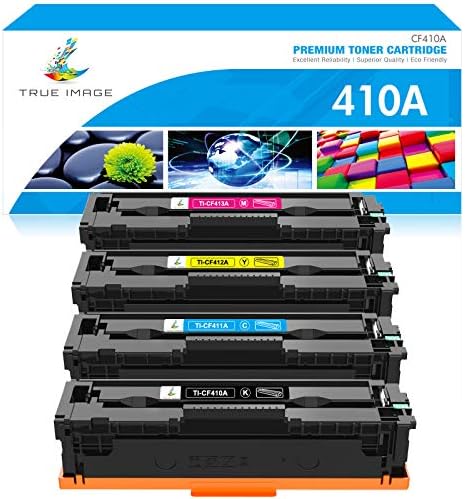 Substituição de cartucho de toner compatível com imagem verdadeira para HP 410A 410X CF410A CF411A CF412A CF413A