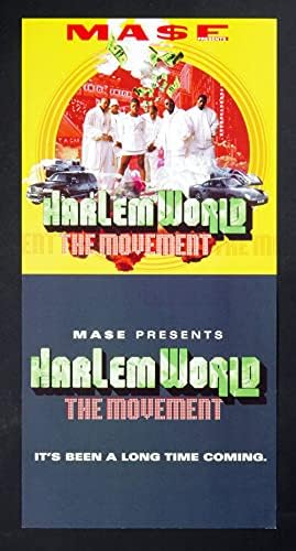 Mase apresenta Harlem World Poster Flat 1999 The Movement Album Promotion 12 x 12