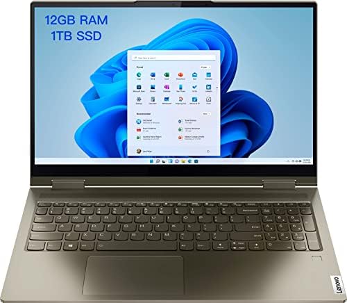 Lenovo mais novo Yoga 7i 2-em-1 laptop | Intel 4-CORE i7-1165G7 | 15,6 Crega do toque FHD | 12 GB DDR4 1TB SSD |