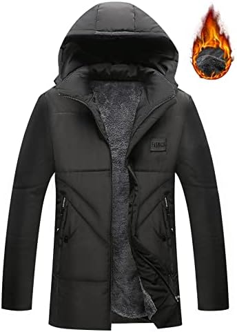 Jaquetas para homens jaquetas homens patch detalhe térmico forrado com capuz jackets para homens para homens
