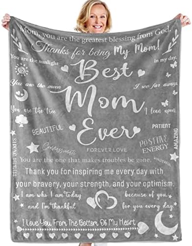 Xinvery Gifts for Mom Baiplet, para minha mãe cobertor da filha Son Birthday Gifts for Mom Melhor Mã