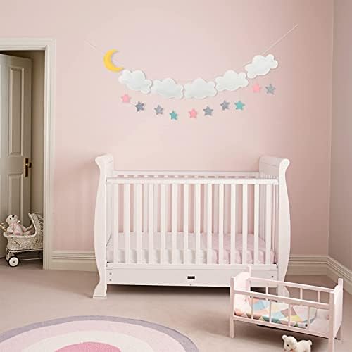 Eresgreat nuvens e estrelas da decoração da parede de berçário decoração de parede de bebê, decoração de sala de