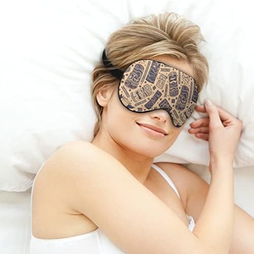 Vintage aloha tiki máscara macia máscara de sombra eficaz máscara de sono conforto