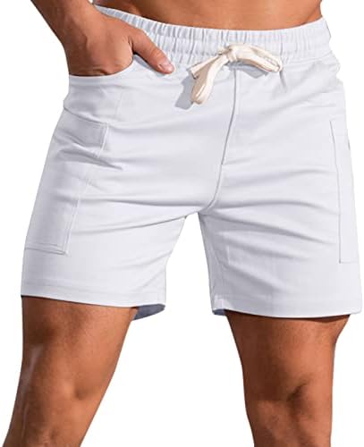 Walldor Summer Athletic Running Outdoor Soild Color Shorts Para homens Trabalho casual diário