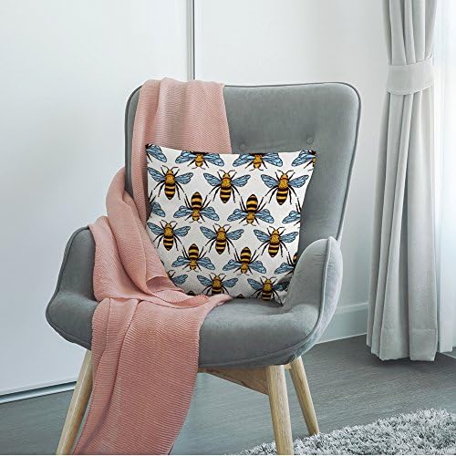 HGOD Designs abelhas travesseiros de travesseiro, tampa decorativa de travesseiro de abelhão