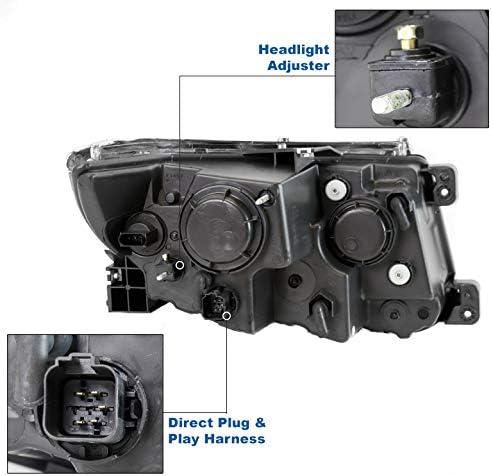 ZMAUTOPTS LED TUBE PROJECTOR DO PROJECTO DE FARECTLAMPS BLACK COMPATÍVEL COM 2011-2014 Ford Edge