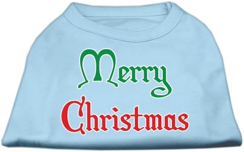 Camisa de impressão de tela de feliz natal bebê azul xxl