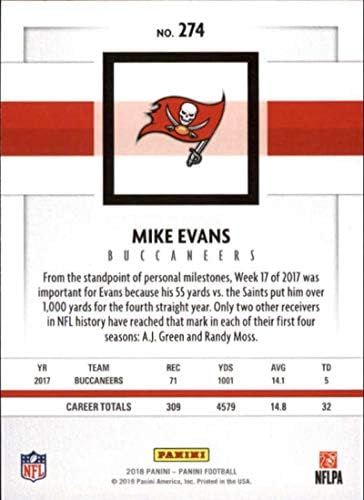 2018 Panini Knight Bronze 274 Mike Evans Buccaneers NFL Football Card NM-MT