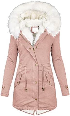Twgone feminino casacos de inverno Moda de penas quentes plus size cor de cor de luva longa de cor de luva longa