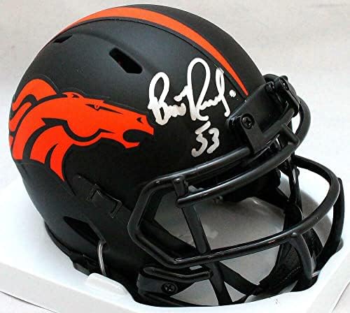 Bill Romanowski autografou o Mini Capacete de Denver Broncos Eclipse - JSA W *Silver - Mini Capacetes