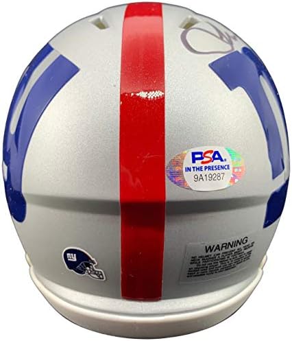 Amani Toomer autografado Speed ​​AMP Mini capacete New York Giants PSA