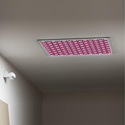 Tampas de luz fluorescente para os painéis de difusor de luz de teto, rosa-fluorescentes tampas de luz de fluorescentes