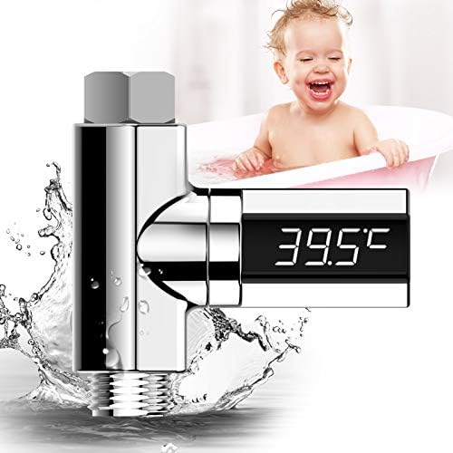Termômetro de banho de água AXH, exibição de temperatura do chuveiro digital LED, a faixa é de 5 °
