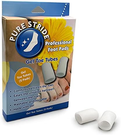 Pure Stride Professional Ortóticos de comprimento total e tubos de dedo do dedo gel - alívio da dor para os