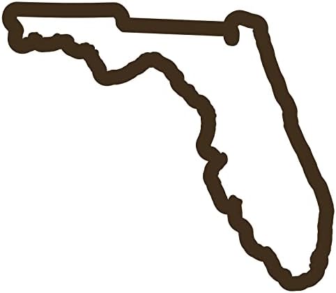 Florida State Treal Track Mapa - 5,8 x 5 - Janela do carro de adesivo de decalque de vinil